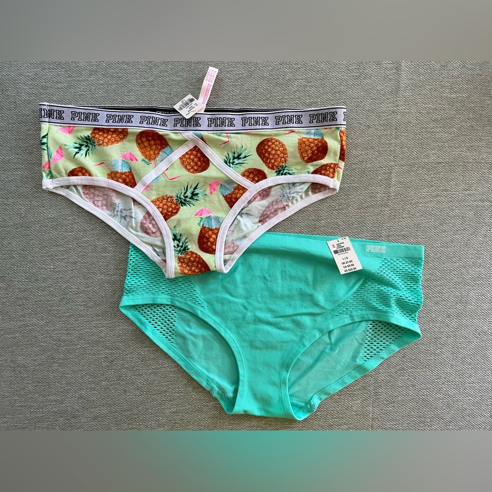 Lot of 2 Victoria’s Secret PINK underwear size Large